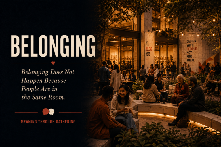 Belonging Does Not Happen Just Because People Are in the Same Room.