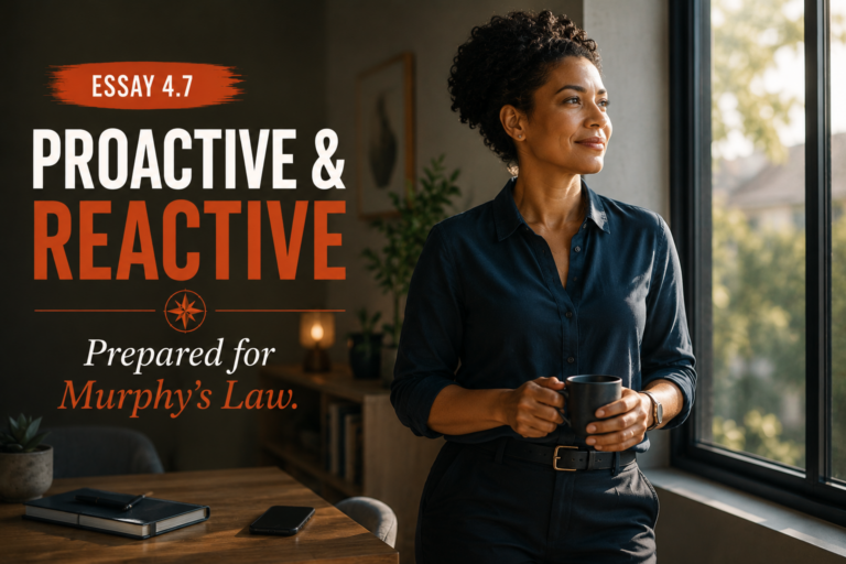 Essay 4.7 | Proactive & Reactive